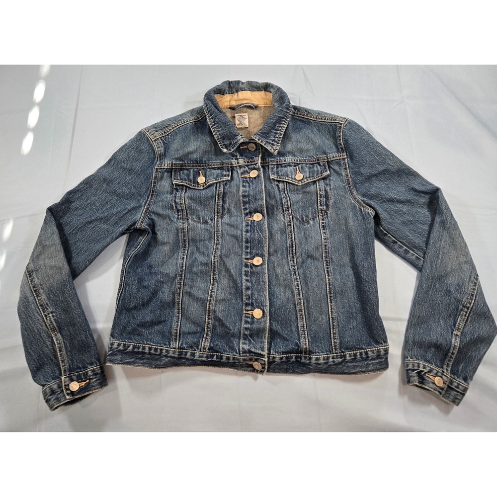 Gap Factory Store Womens Medium Wash Denim Trucker Jacket Size M RN 54023